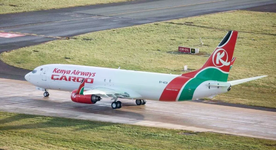 Kenya Airways' first cargo Boeing 737-800